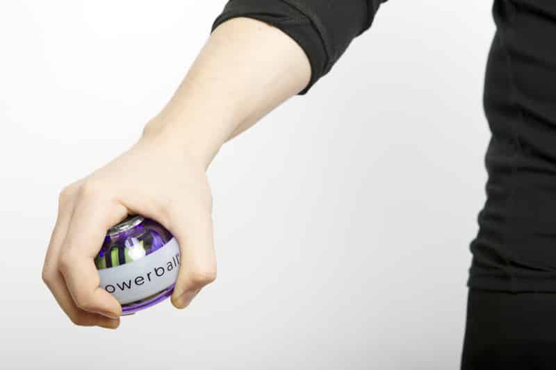 model holding powerball